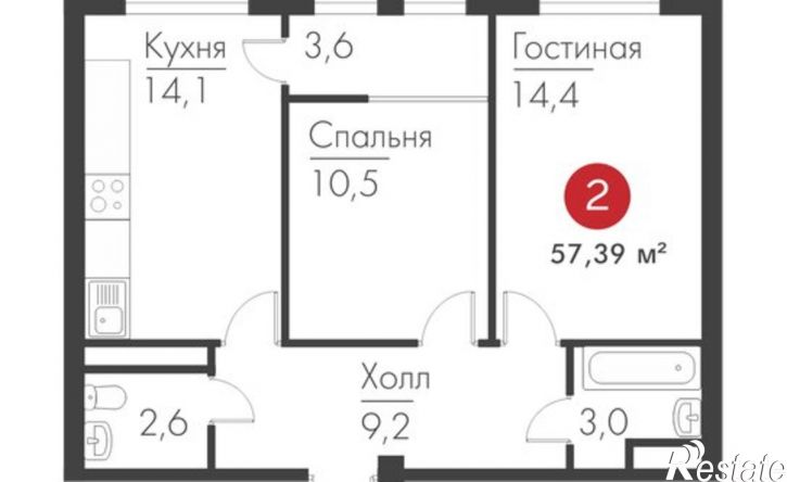2-комн квартира проспект Масленникова, 14А,  д. 14А