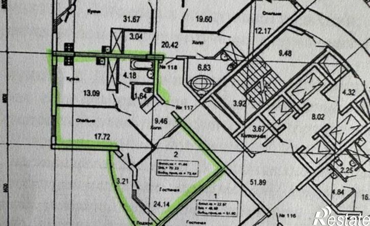 2-комн квартира ул Осетинская, 14,  д. 14