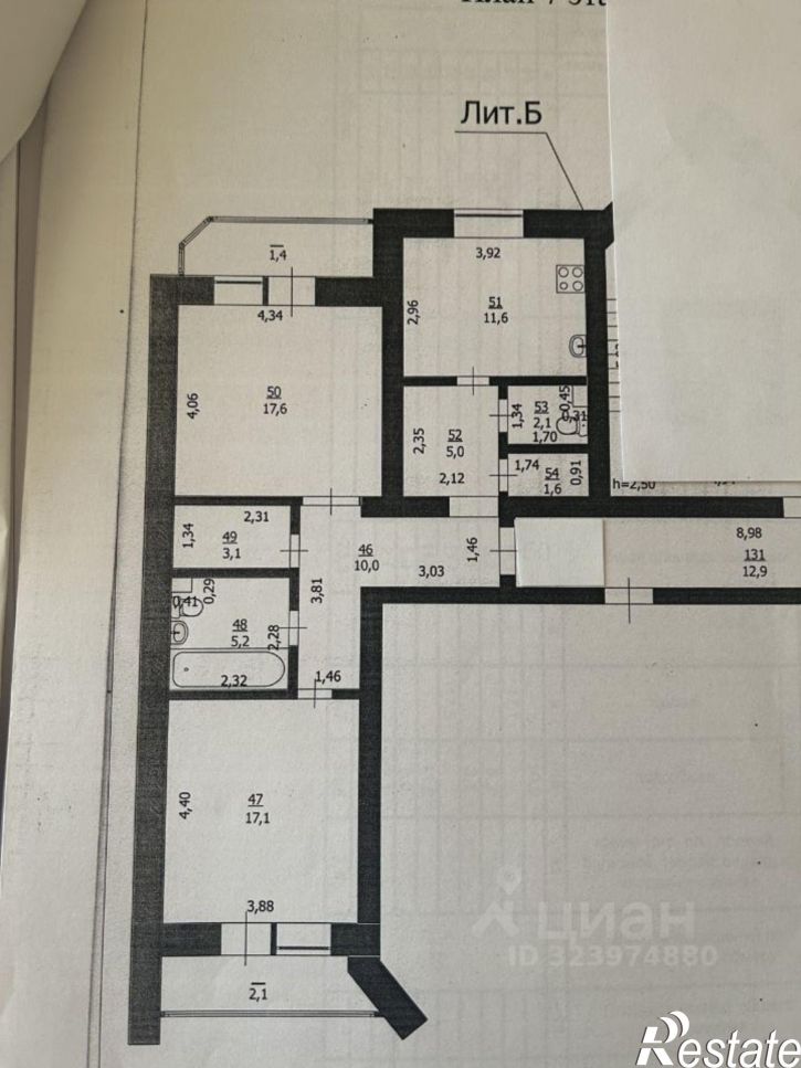 2-комн квартира пр-кт Карла Маркса, 49,  д. 49