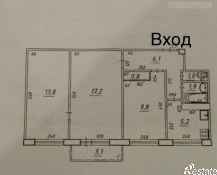 2-комн квартира улица Стара-Загора, 195,  д. 195