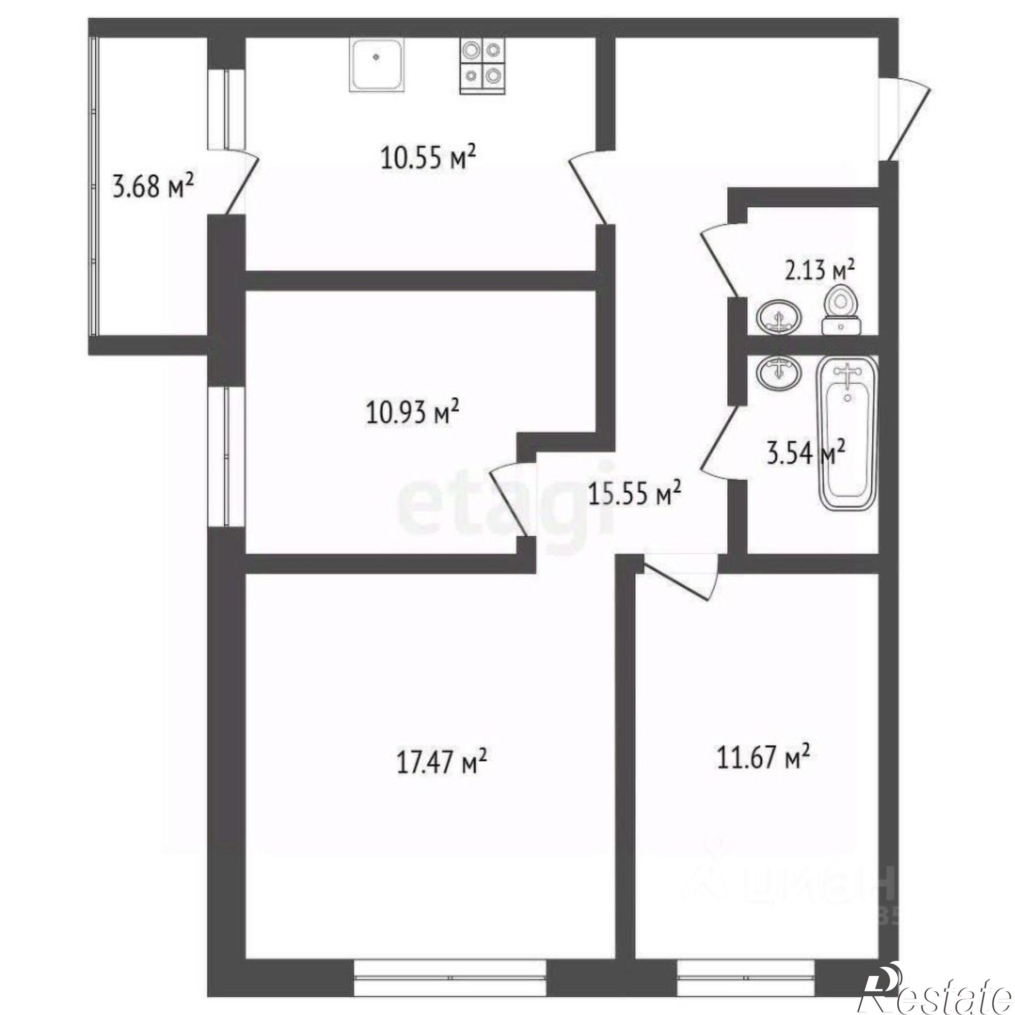 Купить квартиру за 11 600 000 рублей на улица Металлистов, 47