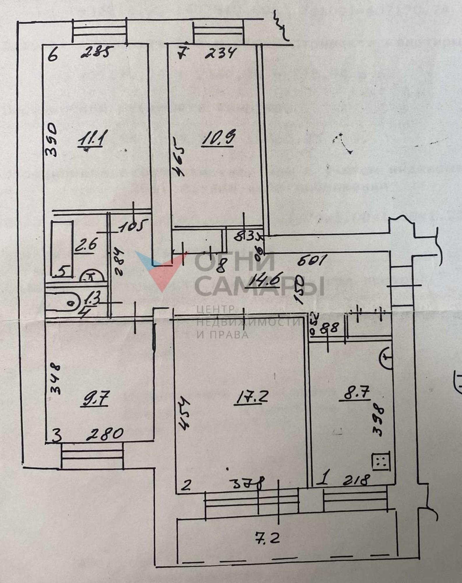 Купить квартиру за 5 490 000 рублей на Нагорная улица, 138А