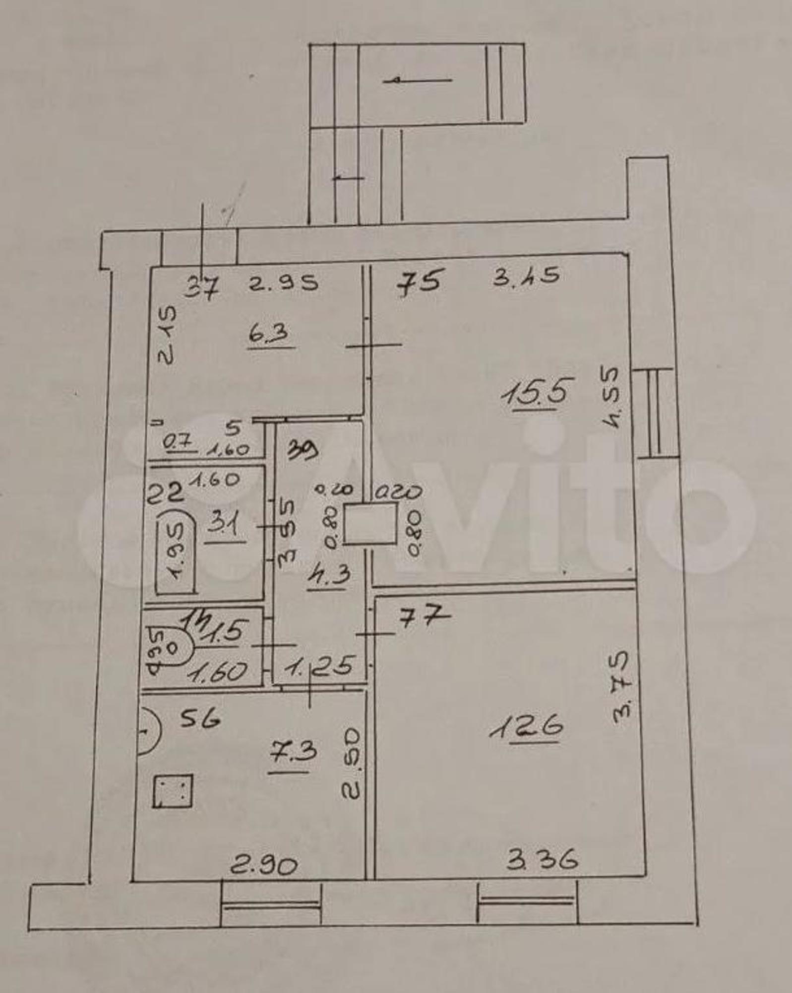 Купить квартиру за 3 880 000 рублей на Краснодонская улица, 14