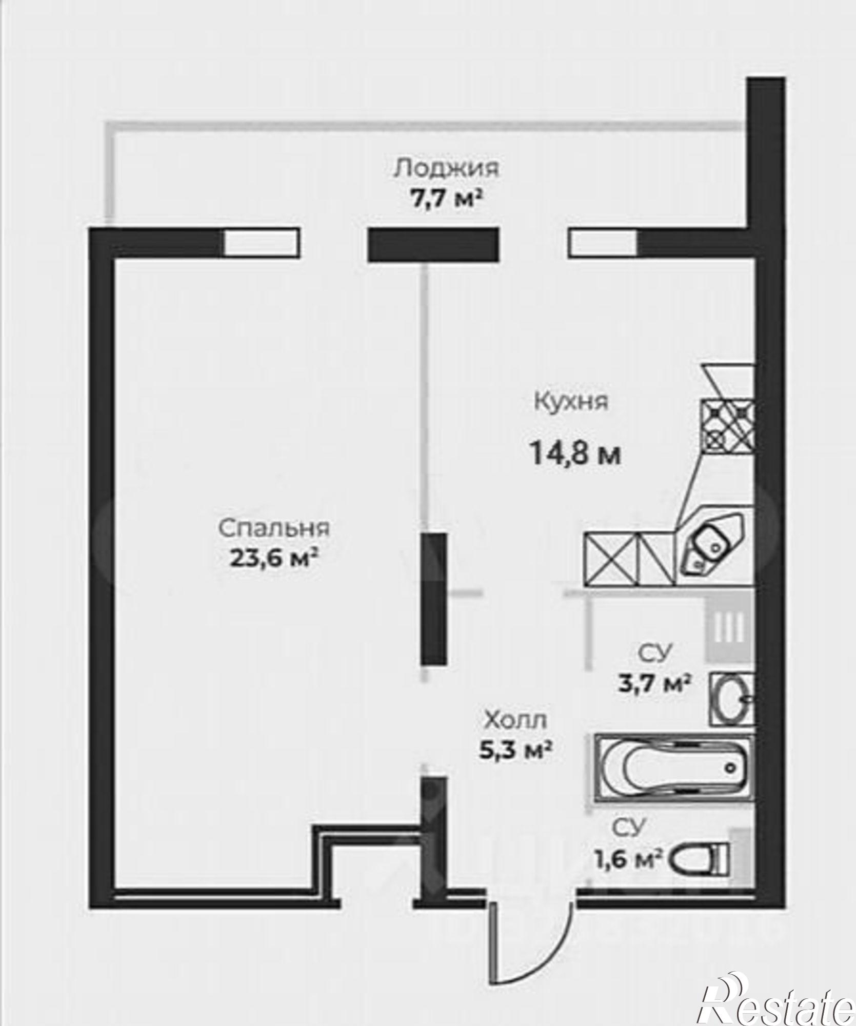Купить квартиру за 4 500 000 рублей на улица Антонова-Овсеенко, 44