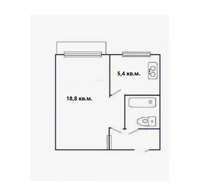 1-комн квартира Ивана Булкина улица, 70