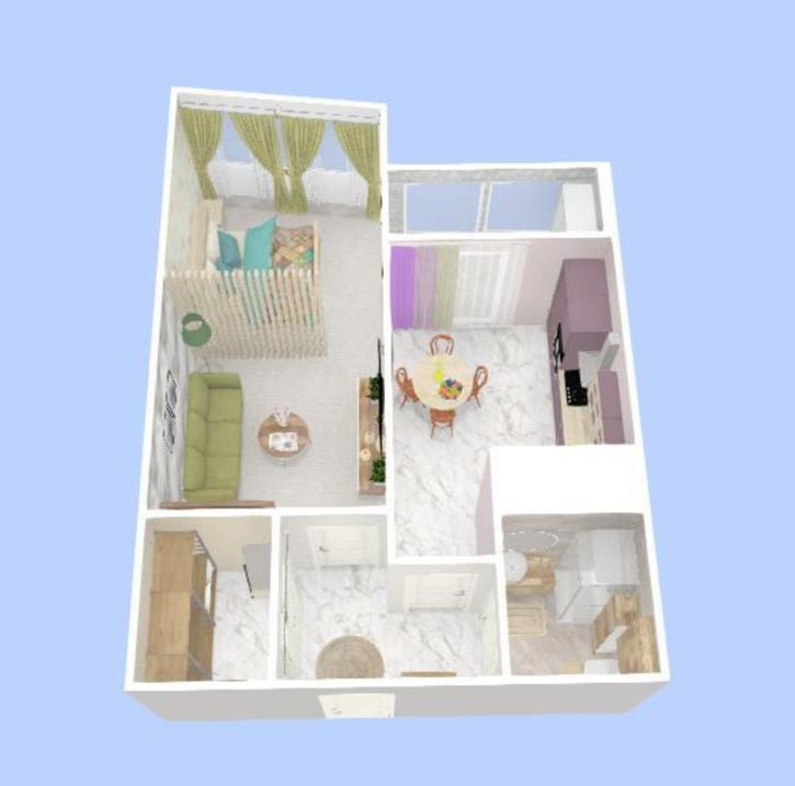 1-комн квартира Карла Маркса проспект, 244