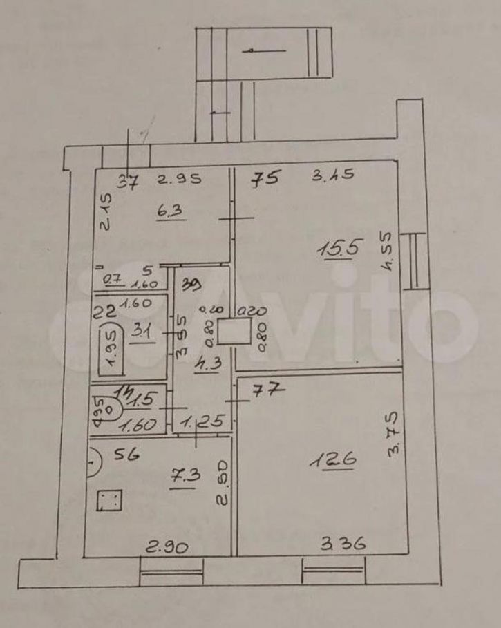2-комн квартира Краснодонская улица, 14