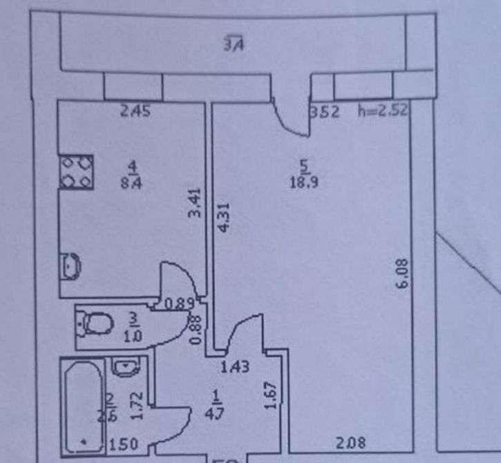 1-комн квартира Демократическая улица, 28а