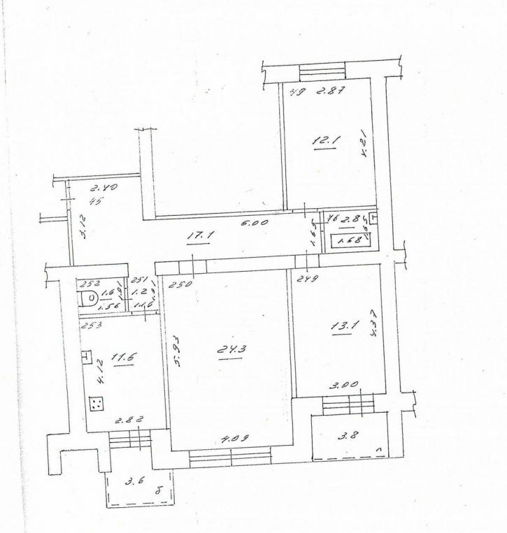 3-комн квартира Ново-Садовая улица, 164а
