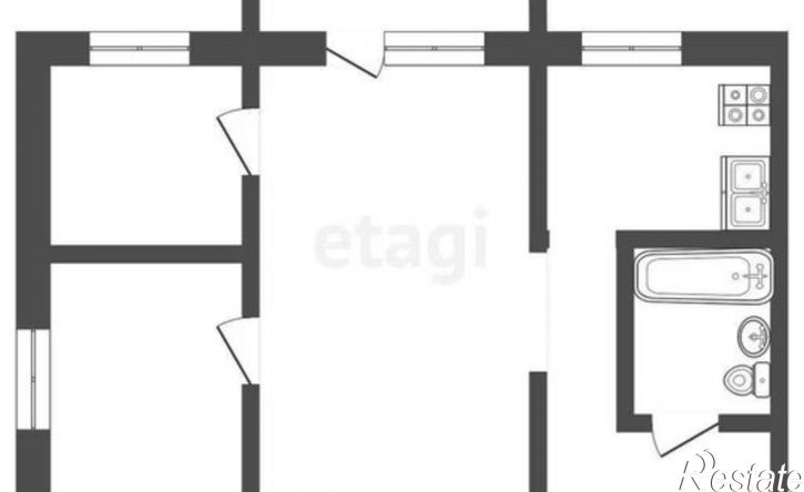 3-комн квартира Олимпийская улица, 41,  д. 41