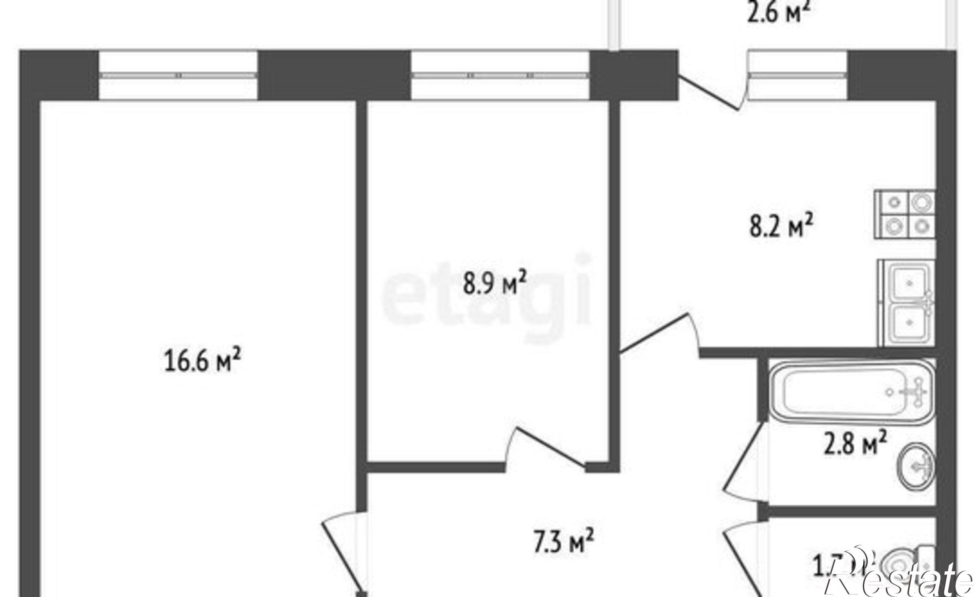 Купить квартиру за 5 650 000 рублей на ул Физкультурная, 103 1