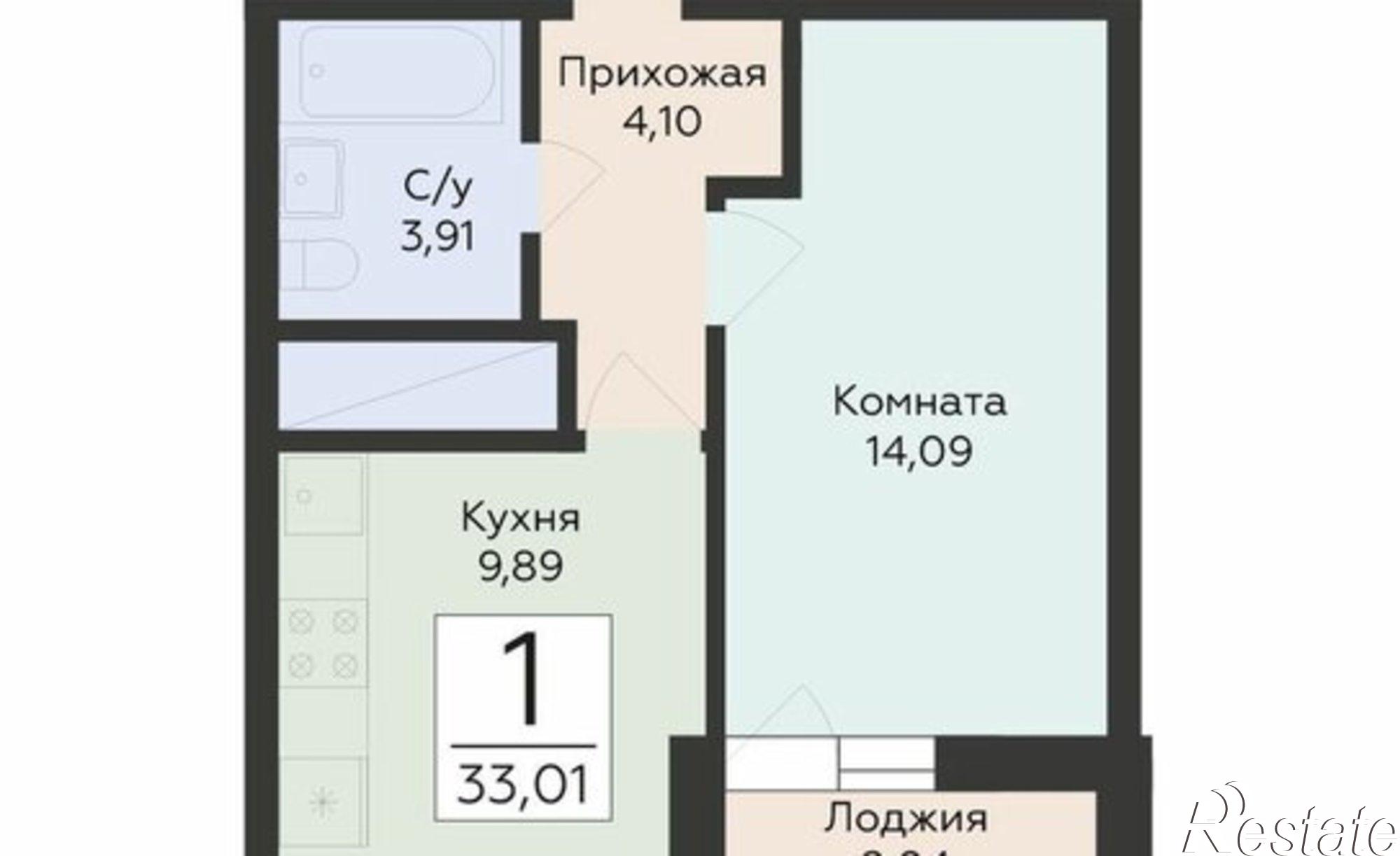 Купить квартиру за 5 328 460 рублей на ул Советской Армии, 242А