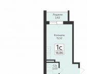 1-комн, 40 кв м, этаж 6/13 улица Советской Армии, 240Б