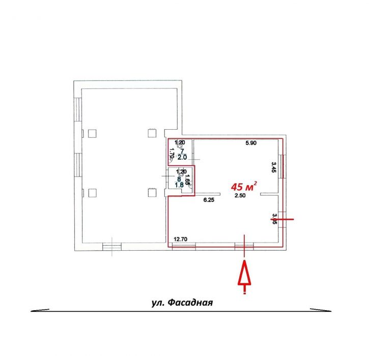 Торговое помещение Фасадная улица, 20