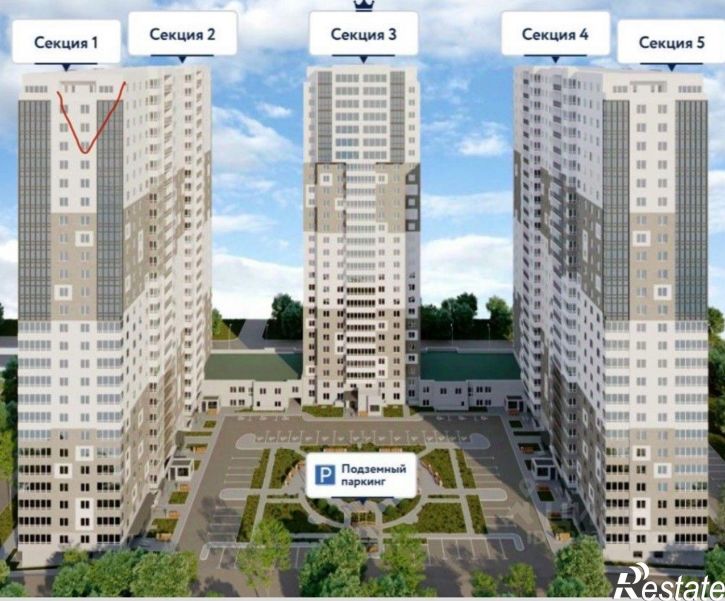 1-комн квартира в новом доме 3-й проезд, 50,  д. 50