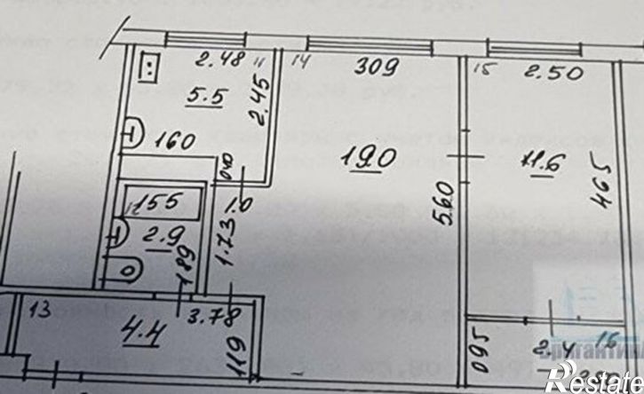 2-комн квартира улица Александра Матросова, 96,  д. 96
