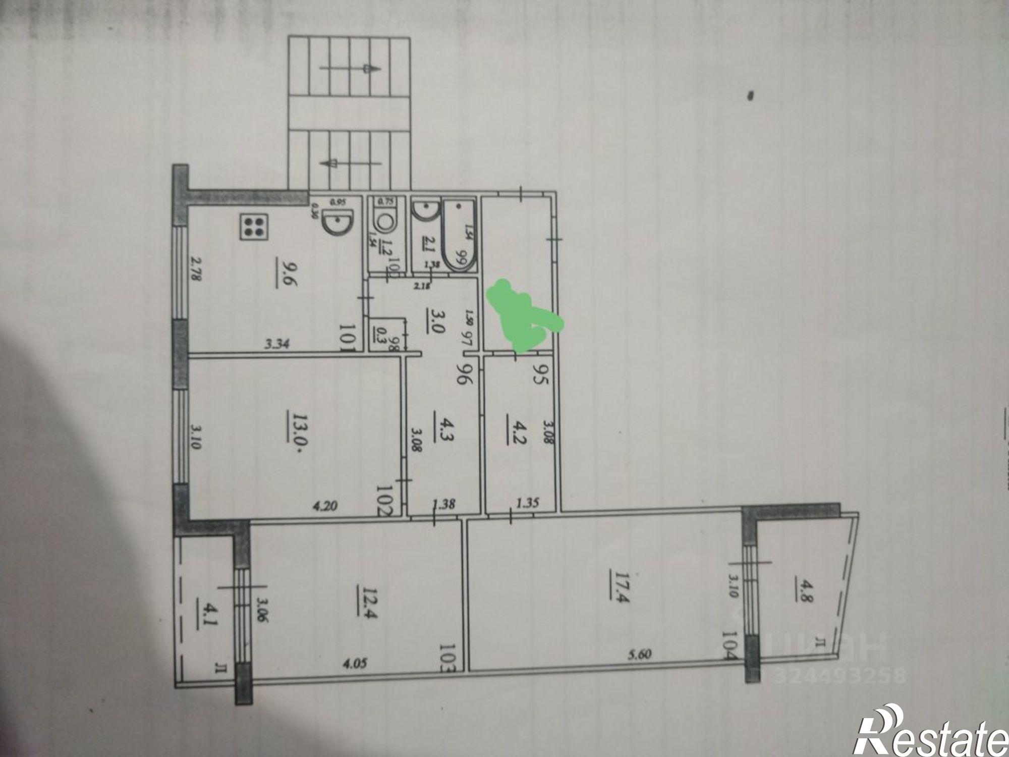 Купить квартиру за 7 800 000 рублей на Партизанская улица, 226