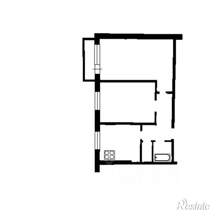 2-комн квартира улица Осипенко, 20,  д. 20