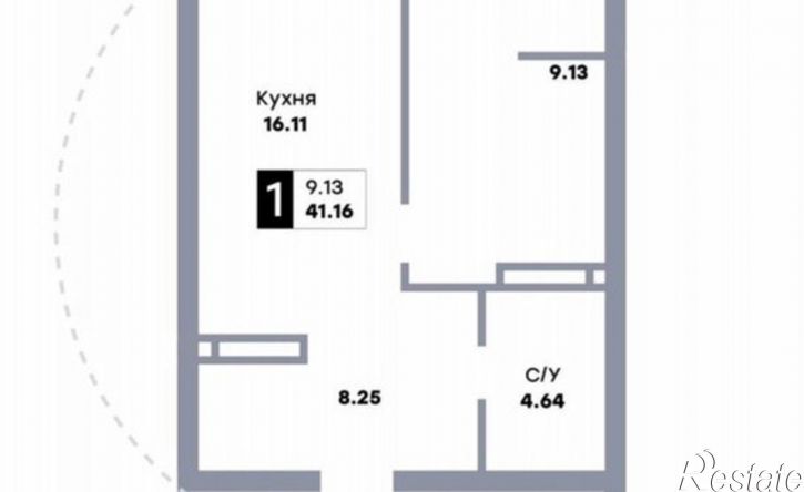 1-комн квартира в новом доме улица Стара-Загора, 332,  д. 332