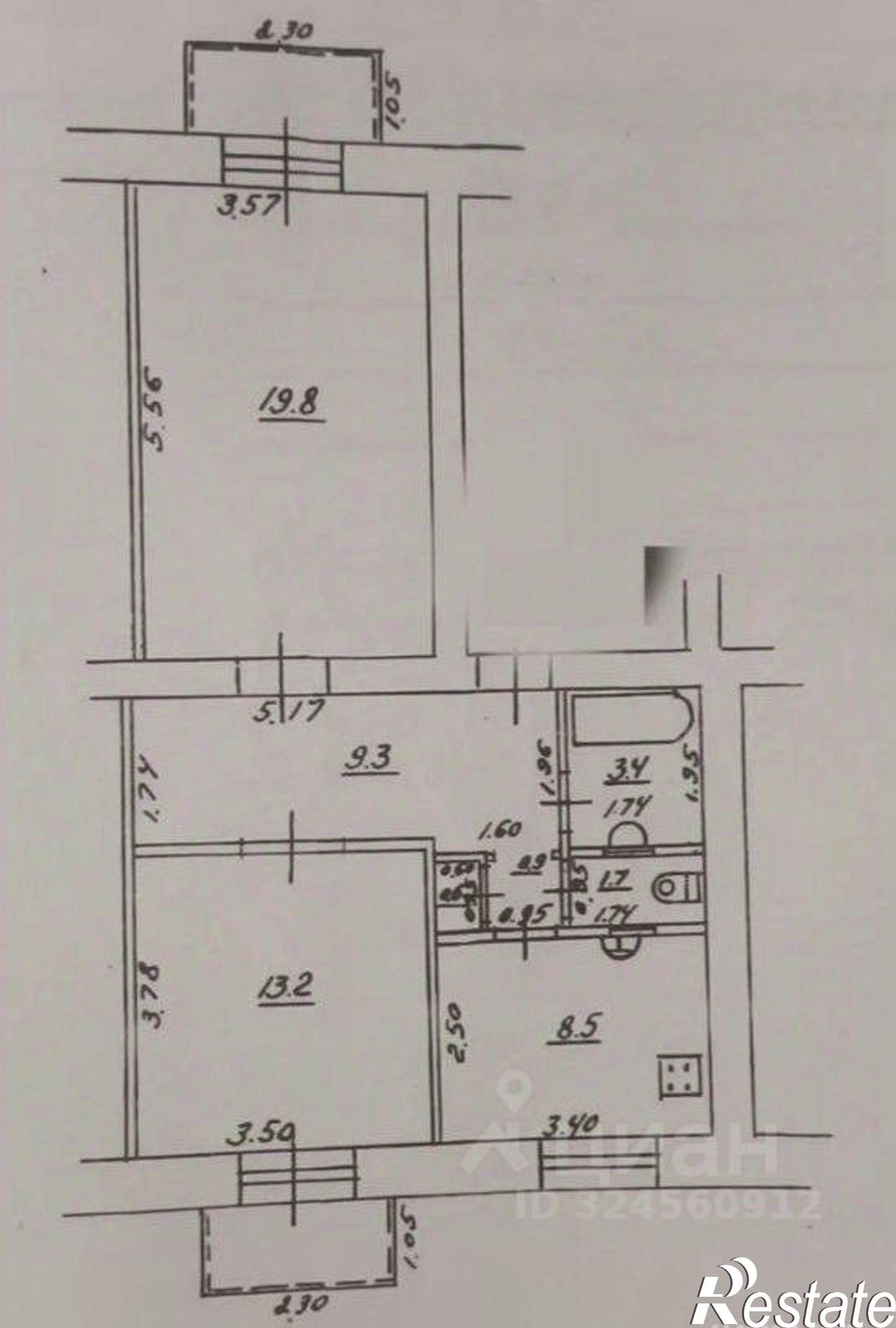 Купить квартиру за 5 200 000 рублей на улица Елизарова, 58