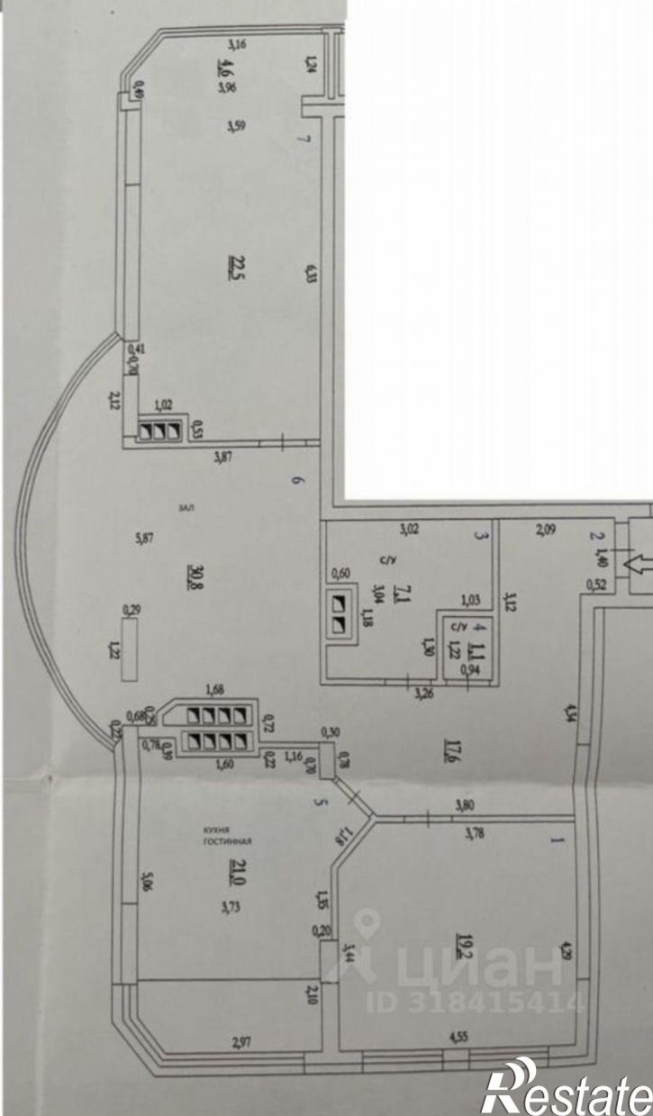 3-комн квартира Чапаевская улица, 205,  д. 205