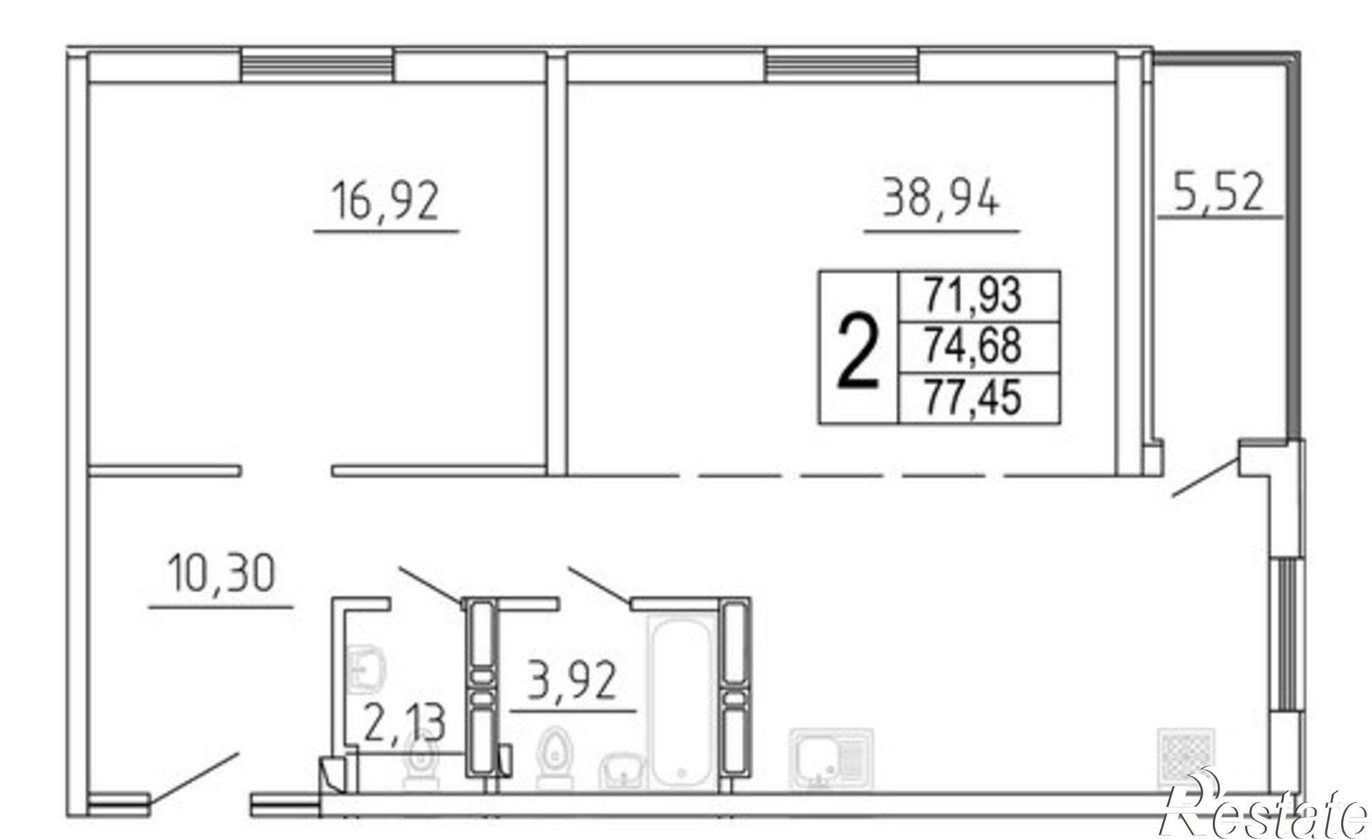 Купить квартиру за 11 430 000 рублей на улица Дыбенко, 11