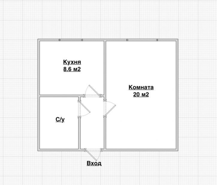 1-комн квартира Александра Матросова улица, 74