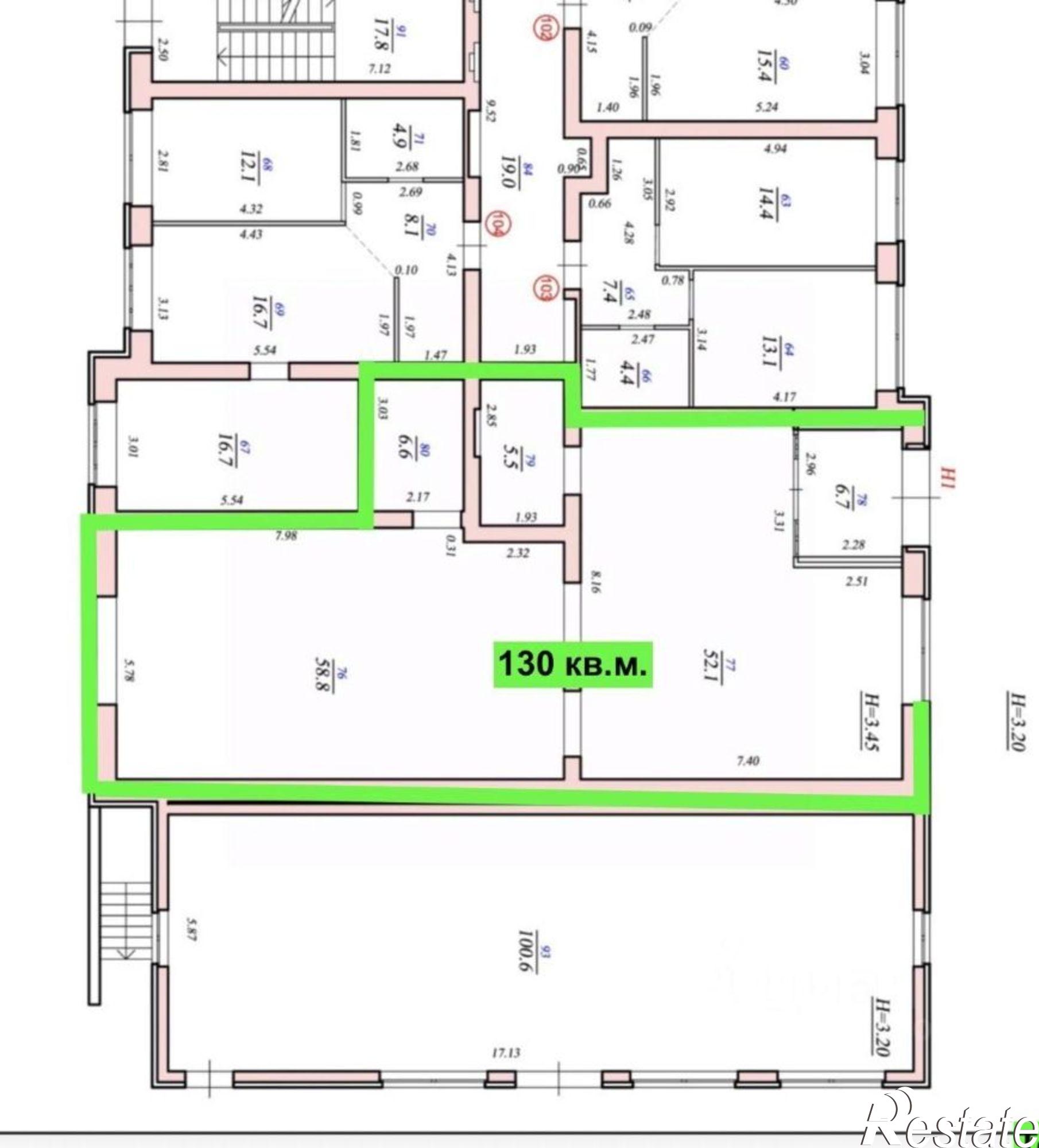 Купить торговое помещение за 17 550 000 рублей на улица Центральная,дом 36