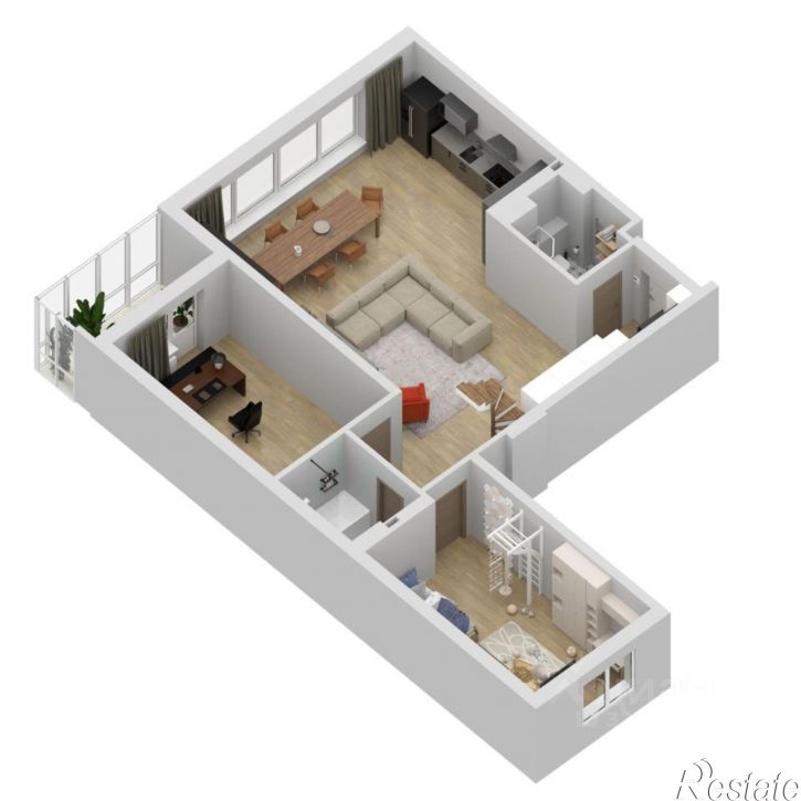 3-комн квартира в новом доме улица Дыбенко, 5,  д. 5