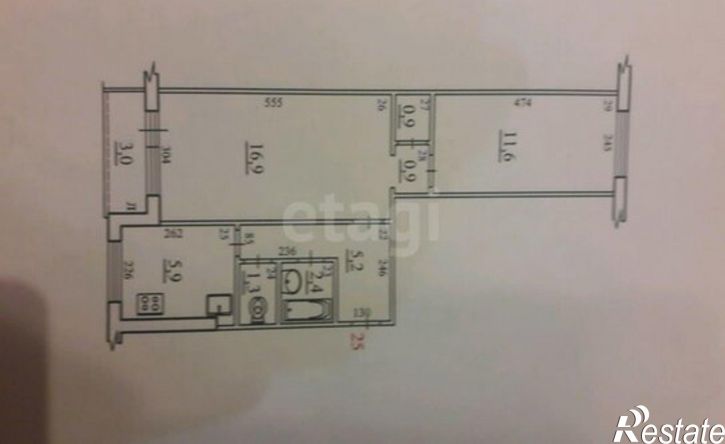 2-комн квартира проспект Карла Маркса, 496,  д. 496