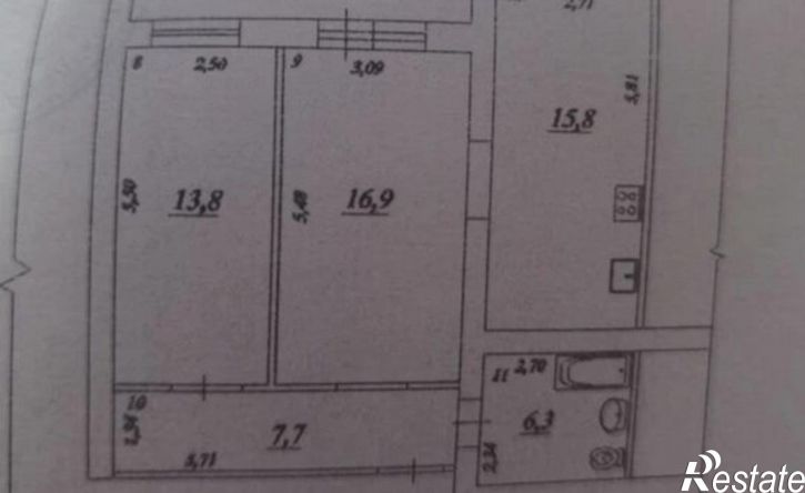 2-комн квартира ул Минская, 25,  д. 25