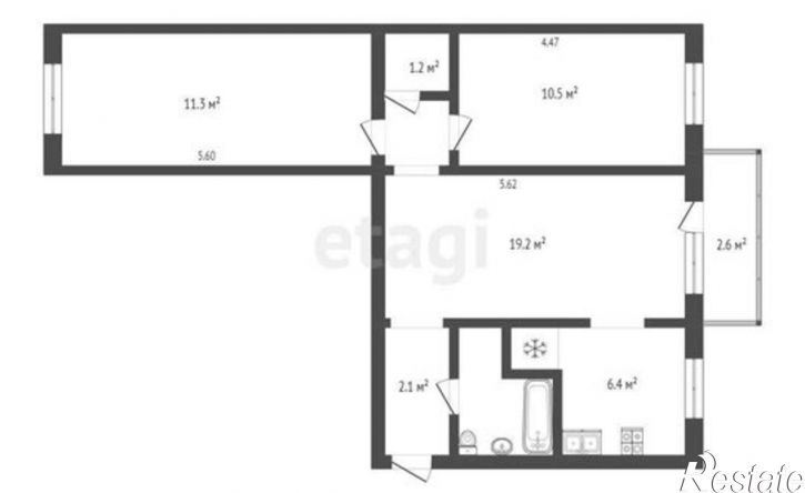3-комн квартира ул Авроры, 115,  д. 115