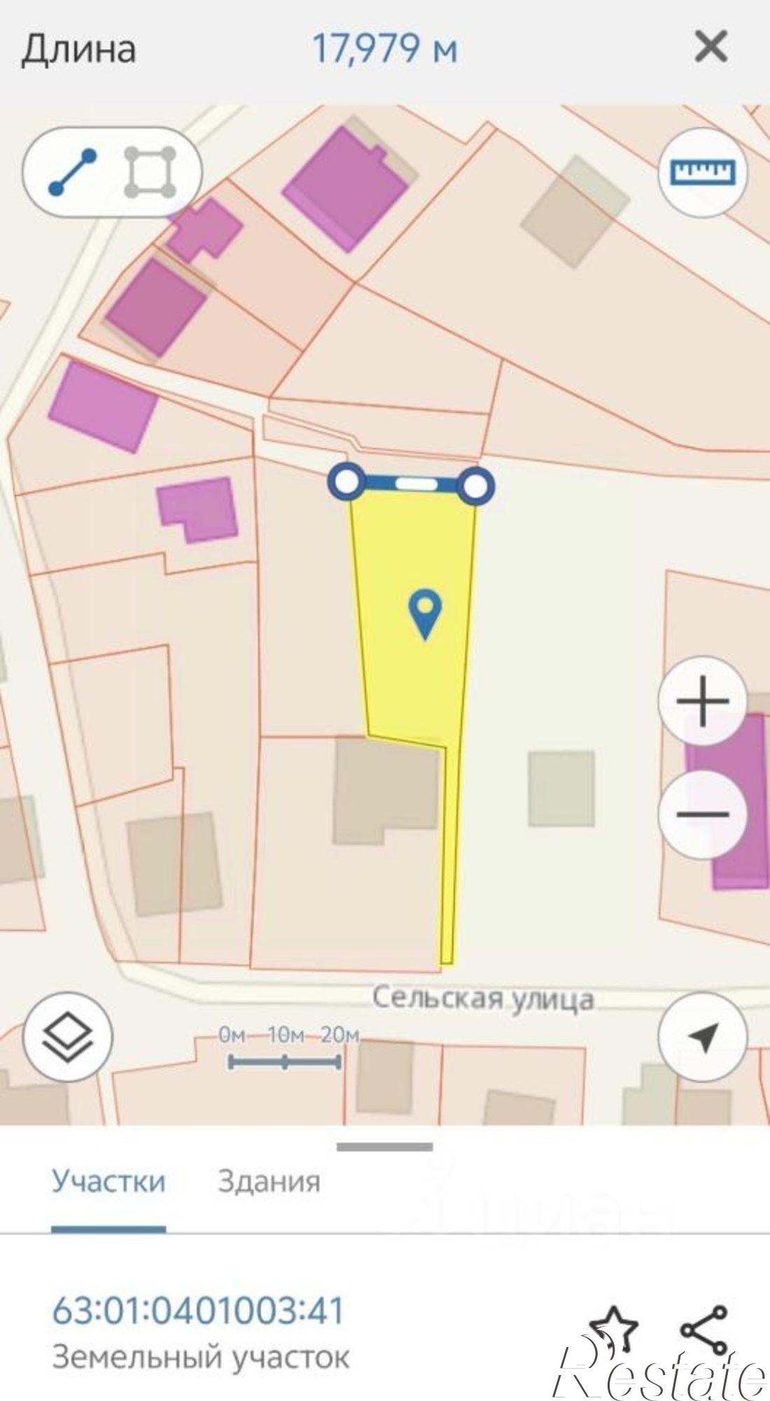 Купить землю, земельный участок за 2 100 000 рублей на Сельская улица, 18