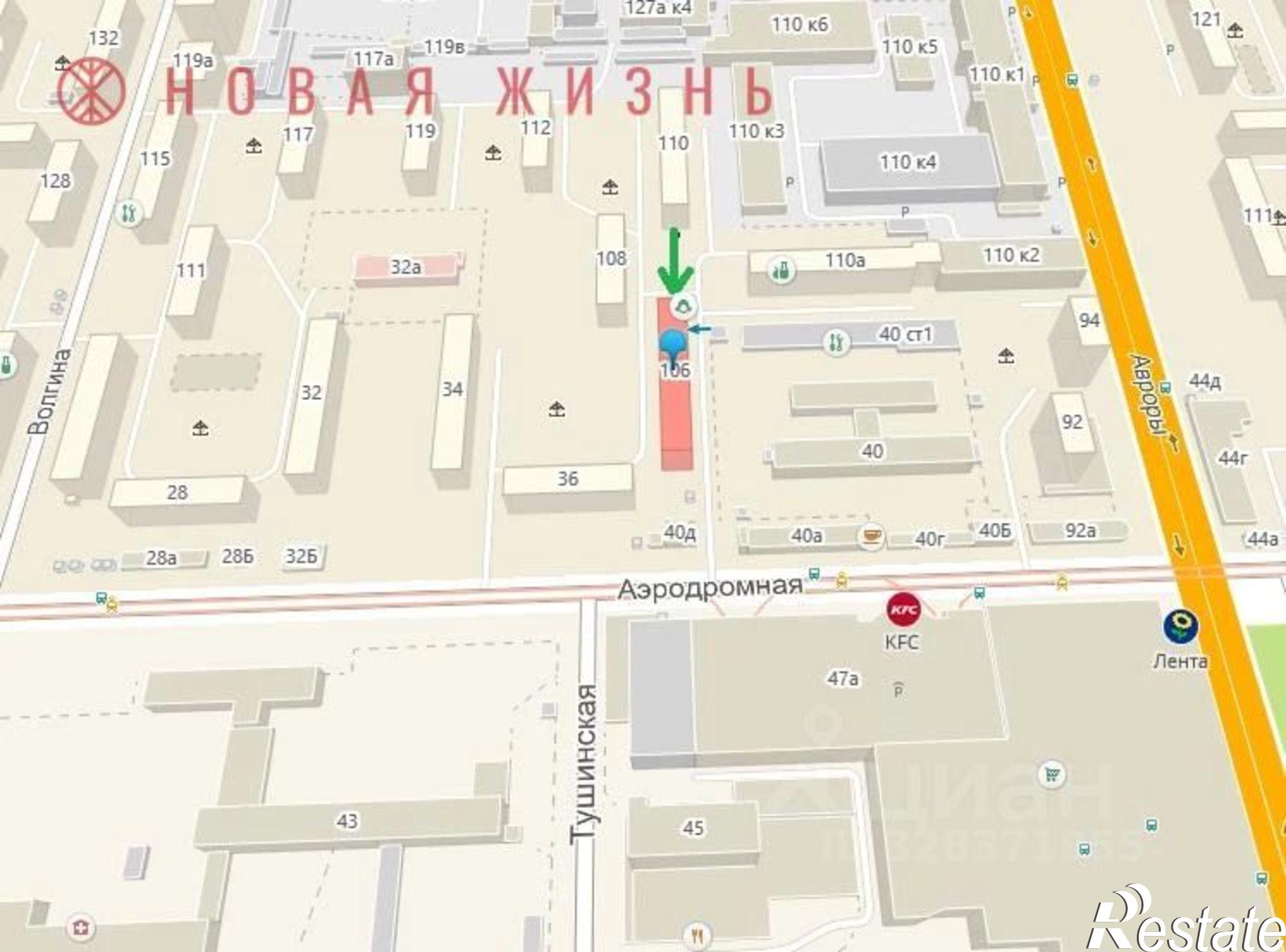 Купить торговое помещение за 15 000 000 рублей на улица Авроры, 106