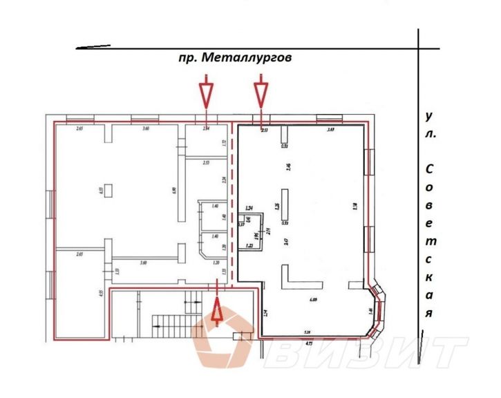 Торговое помещение Металлургов проспект, 29