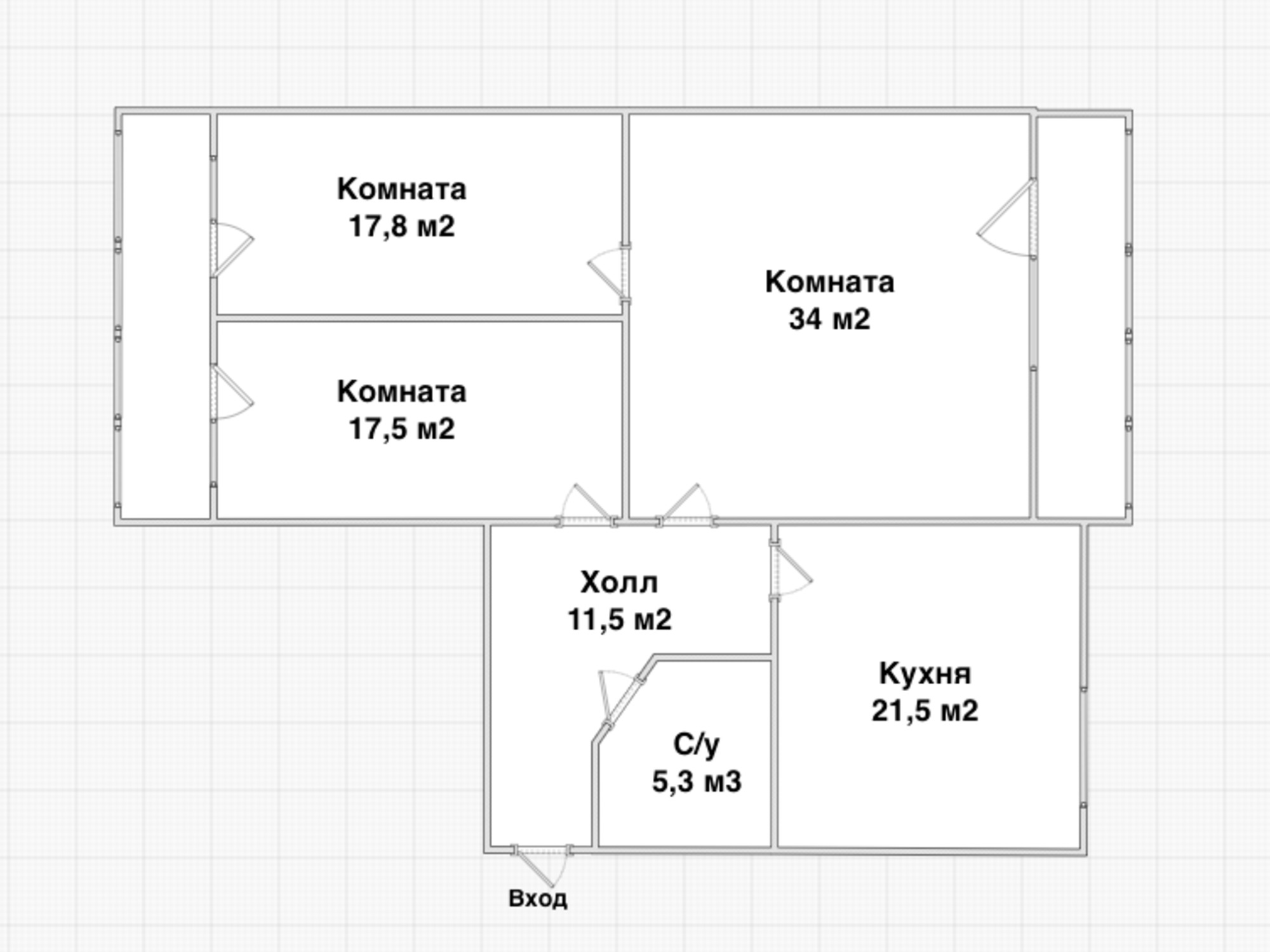 Купить квартиру за 13 300 000 рублей на Советской Армии улица, 240Б