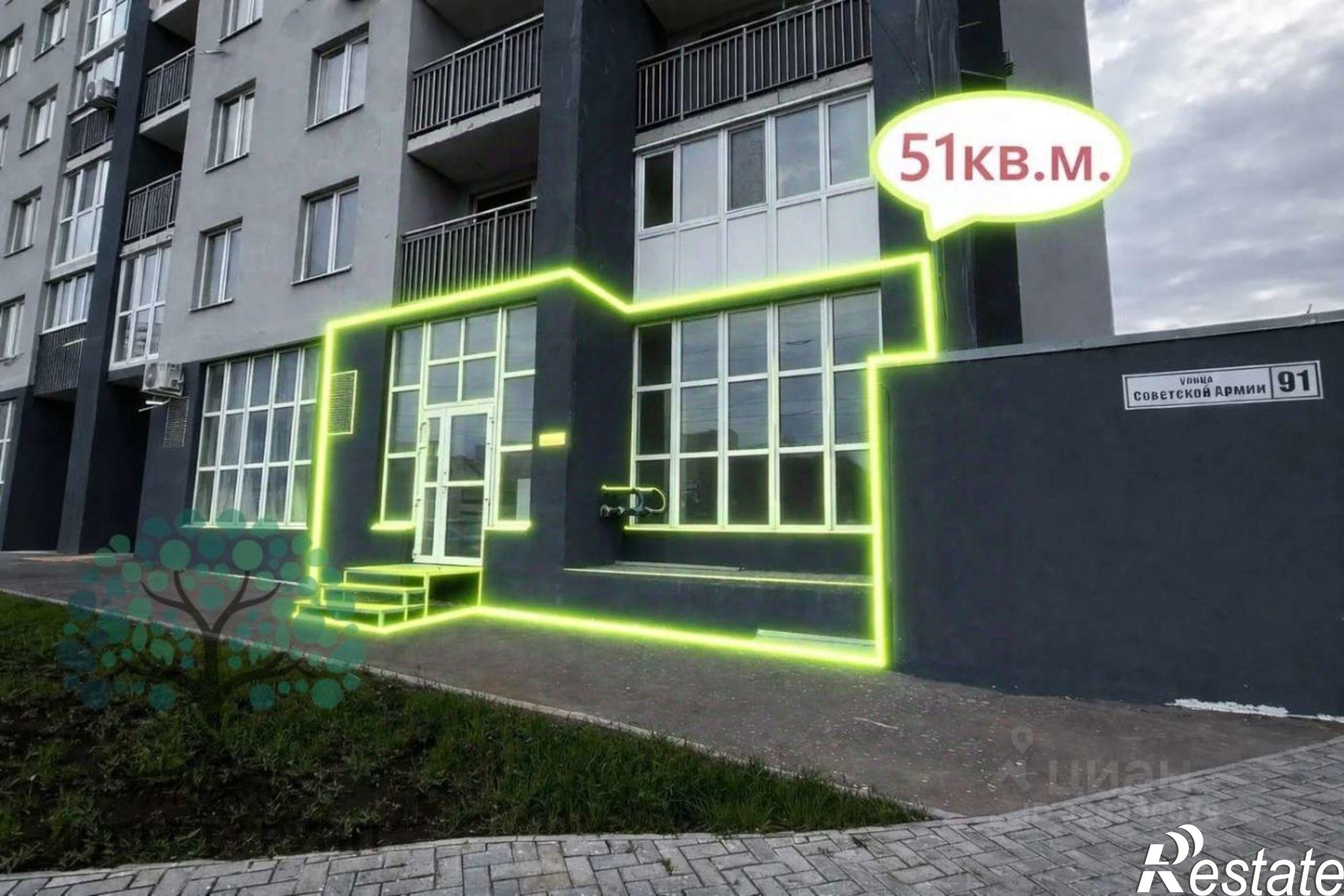 Сдать торговое помещение за 76 500 рублей на улица Советской Армии, 91