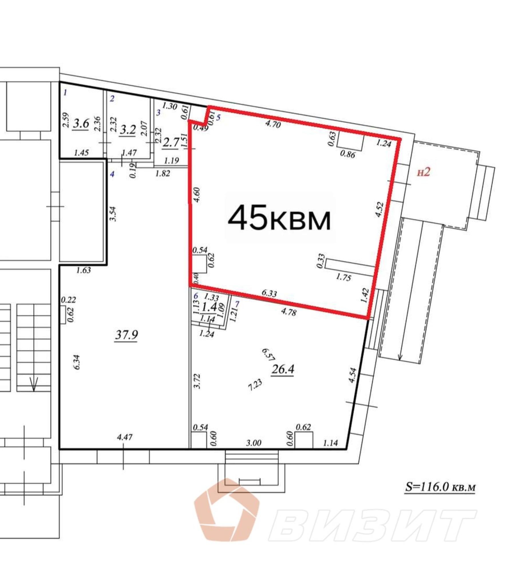 Купить торговое помещение за 8 500 000 рублей на Аэродромная улица, 98а
