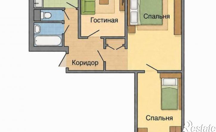 3-комн квартира ул Стара Загора, 41,  д. 41