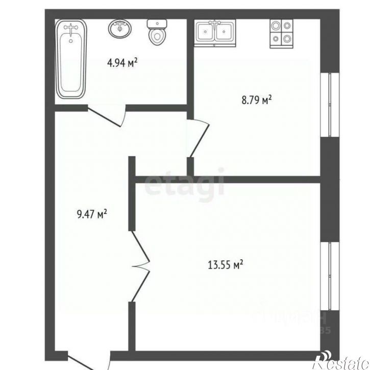 1-комн квартира Чапаевская улица, 120,  д. 120
