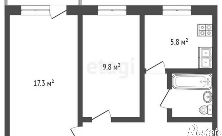 2-комн квартира проспект Кирова, 254,  д. 254