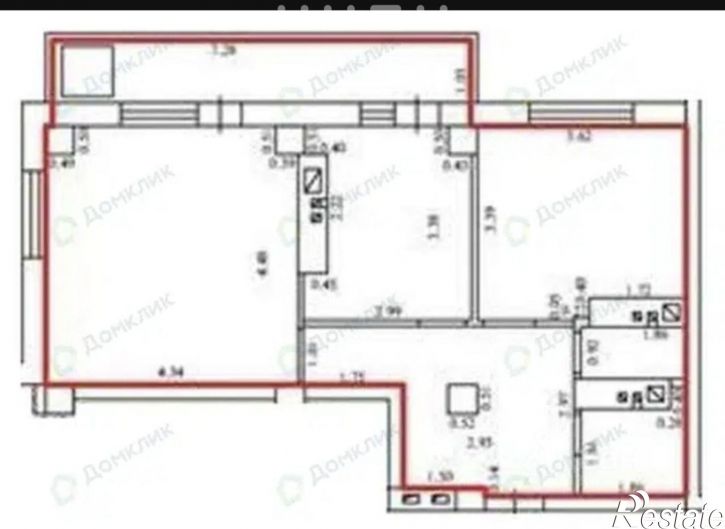 2-комн квартира Печёрская улица, 27,  д. 27