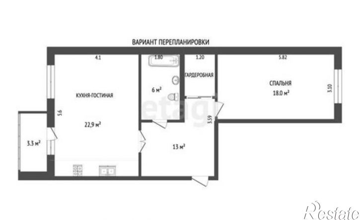 2-комн квартира улица Алексея Толстого, 26,  д. 26