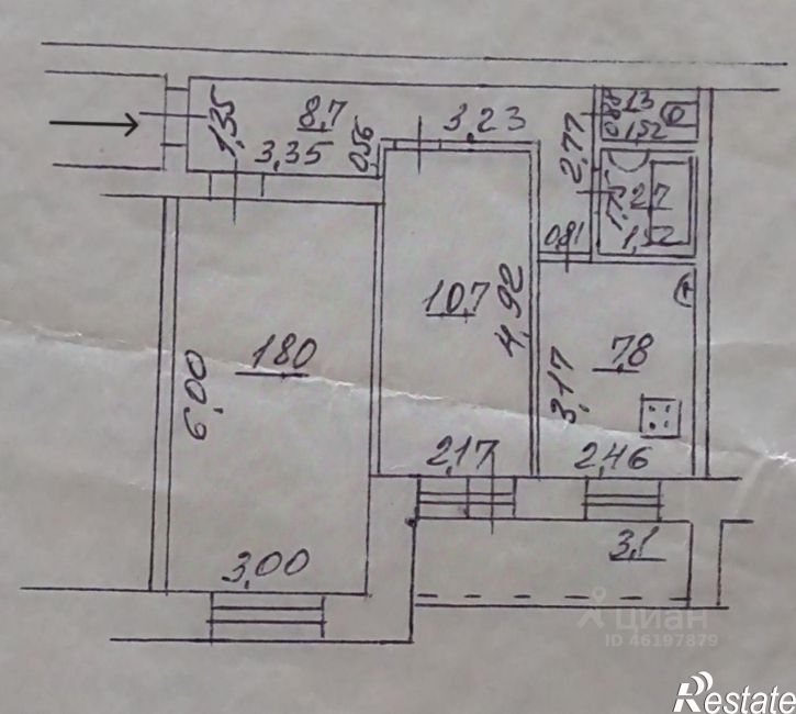 2-комн квартира улица Максима Горького, 37,  д. 37