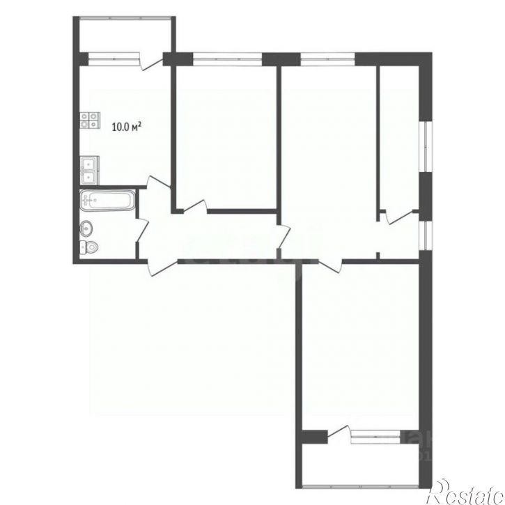 3-комн квартира Клиническая улица, 25,  д. 25