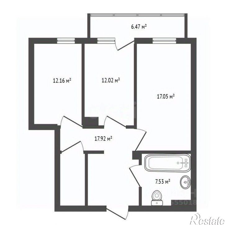 2-комн квартира ул Революционная, 4,  д. 4
