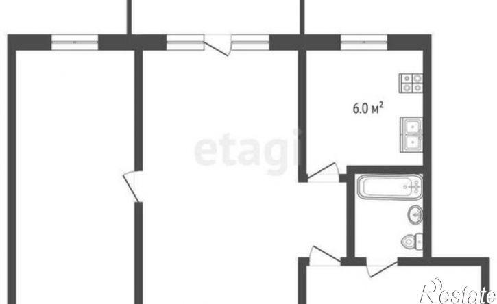 2-комн квартира переулок Тургенева, 23,  д. 23