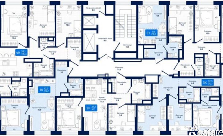 1-комн квартира в новом доме 8-я Радиальная улица, 31,  д. 31