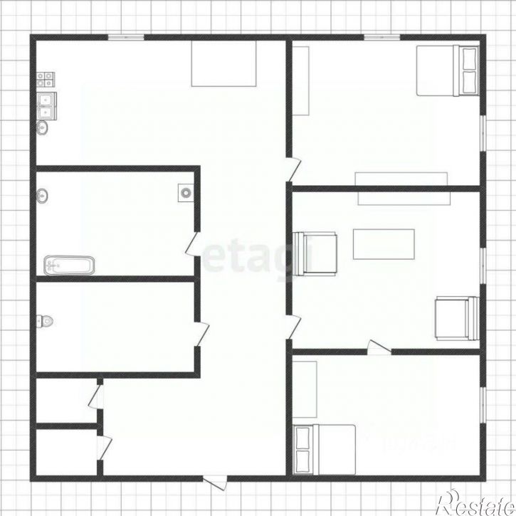 3-комн квартира пр-кт Металлургов, 10а,  д. 10а