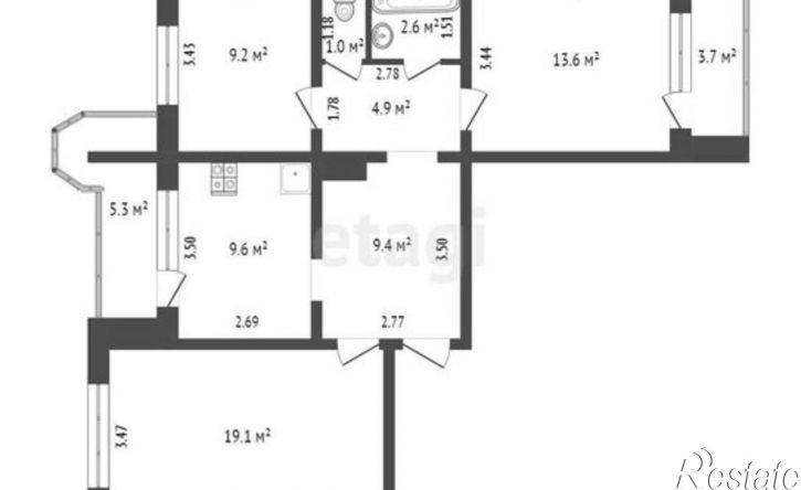 3-комн квартира улица Губанова, 8,  д. 8